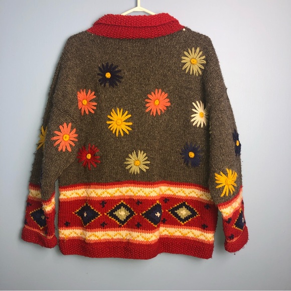 Bolli Importz Women’s size Med 100% Wool zip up sweater - Picture 2 of 15